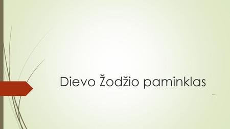 Dievo Žodžio paminklas