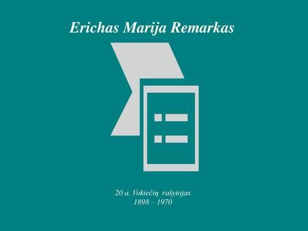 Erichas Marija Remarkas