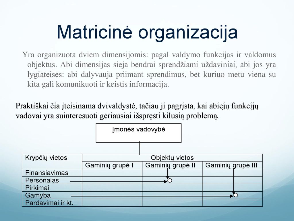Matricinė organizacija