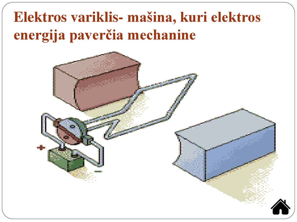 Elektros variklis- mašina, kuri elektros energija paverčia mechanine