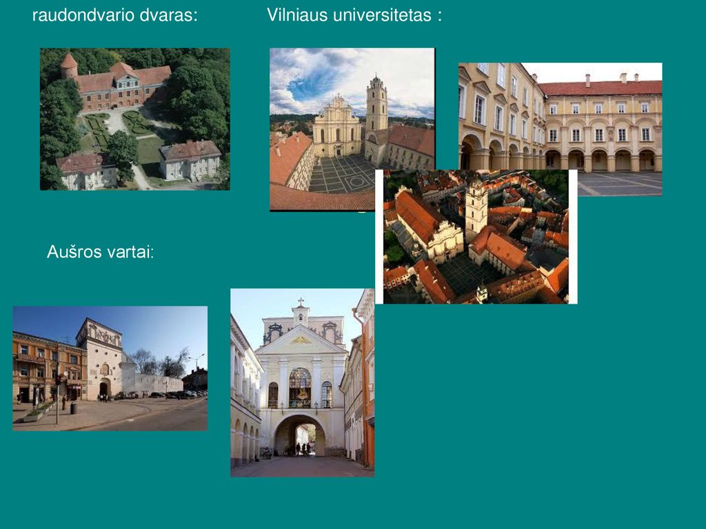raudondvario dvaras: Vilniaus universitetas :
