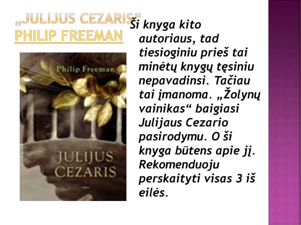 „Julijus Cezaris Philip Freeman