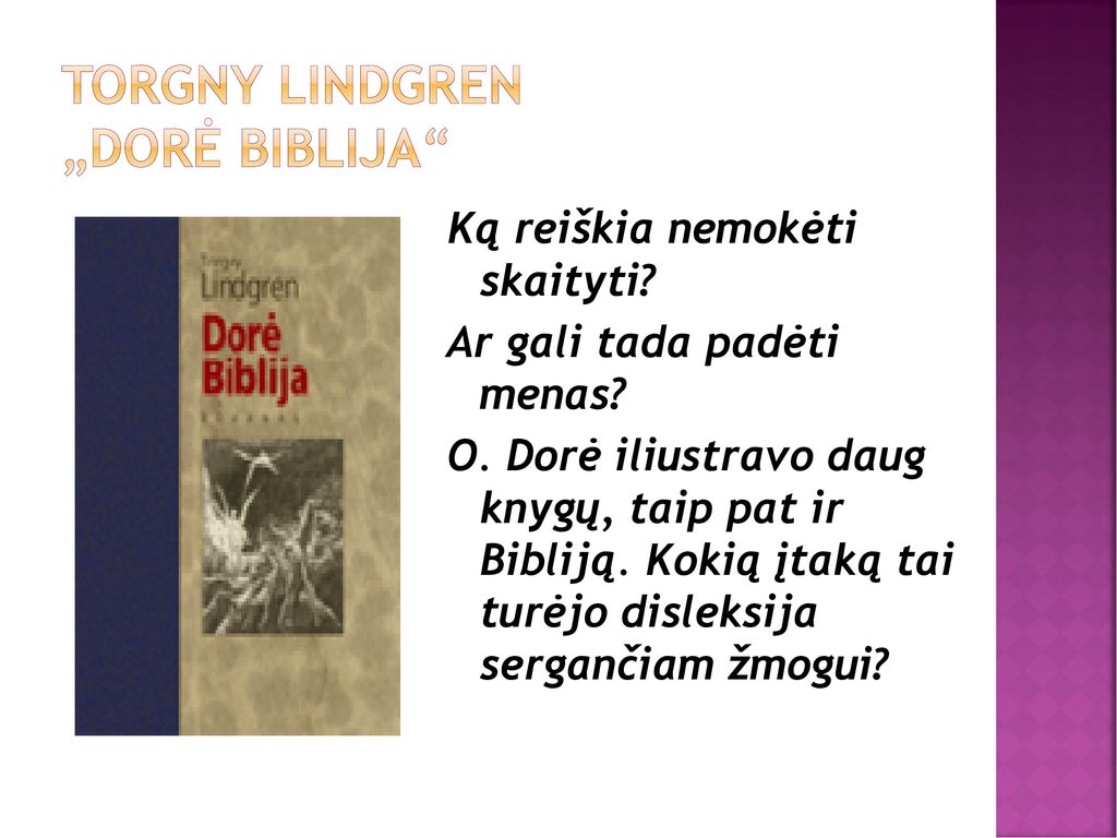Torgny Lindgren „Dorė Biblija