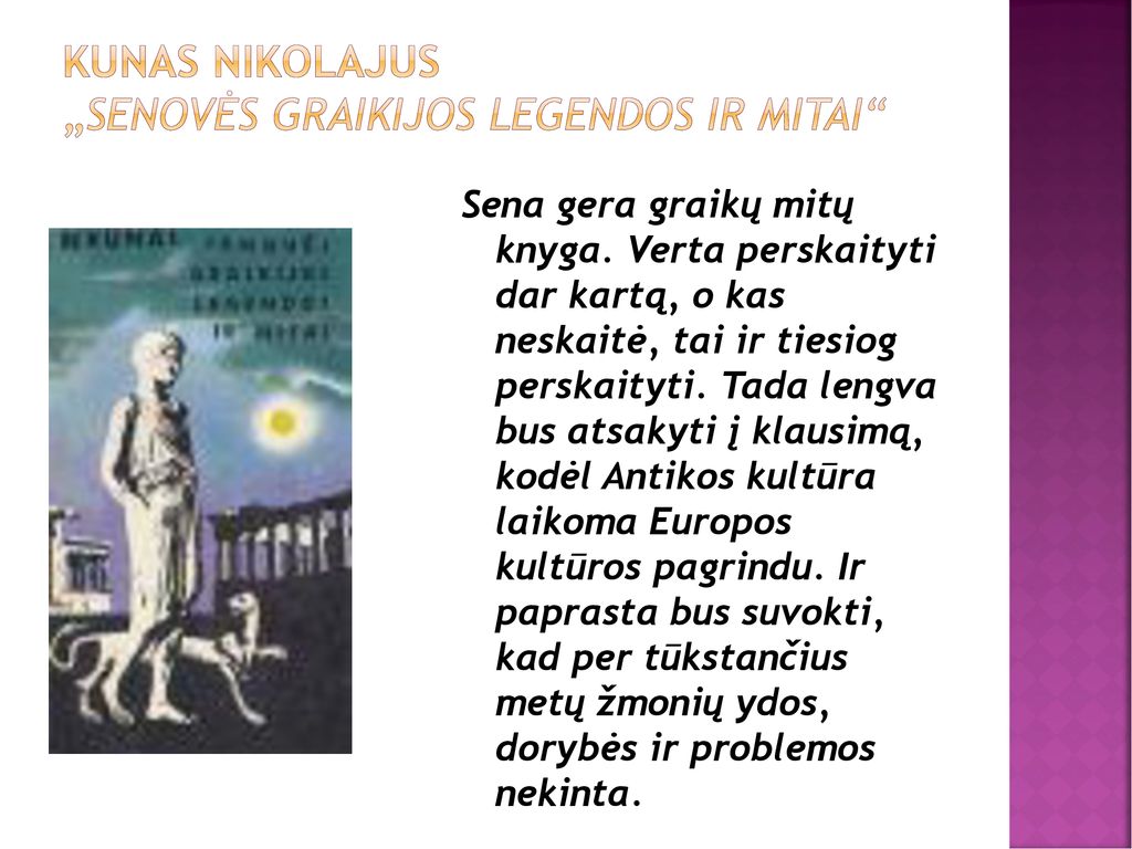 Kunas Nikolajus „Senovės Graikijos legendos ir mitai