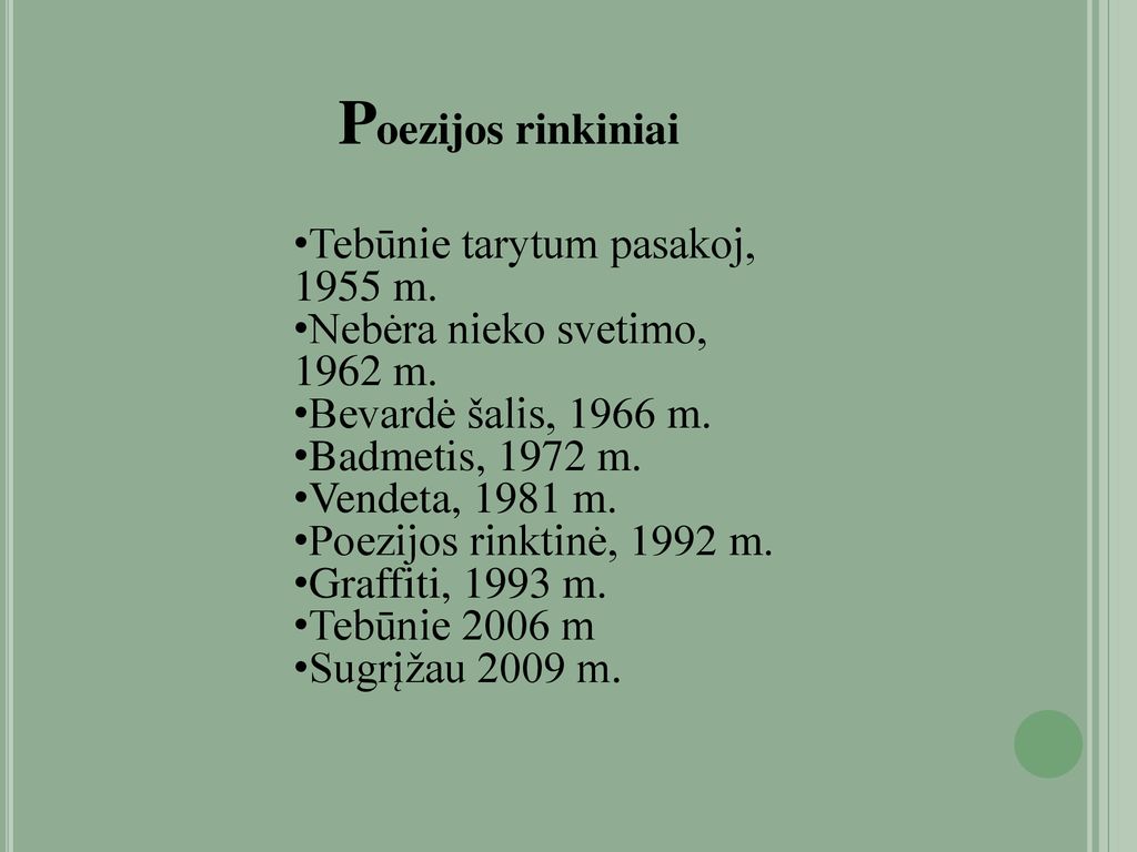 Poezijos rinkiniai Tebūnie tarytum pasakoj, 1955 m.