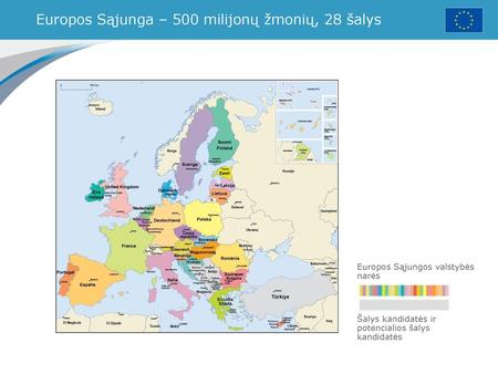 Europos Sąjunga – 500 milijonų žmonių, 28 šalys