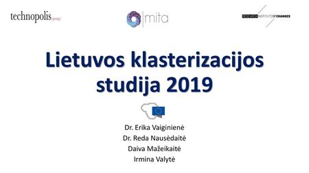 Lietuvos klasterizacijos studija 2019