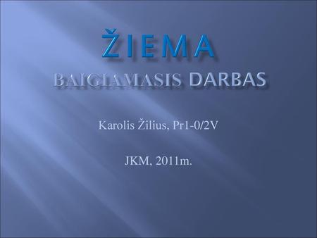 ŽIEMA Baigiamasis darbas