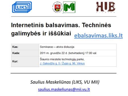 Saulius Maskeliūnas (LIKS, VU MII)