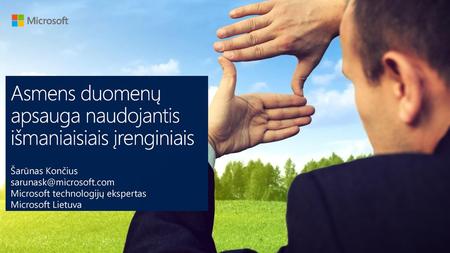 Asmens duomenų apsauga naudojantis išmaniaisiais įrenginiais