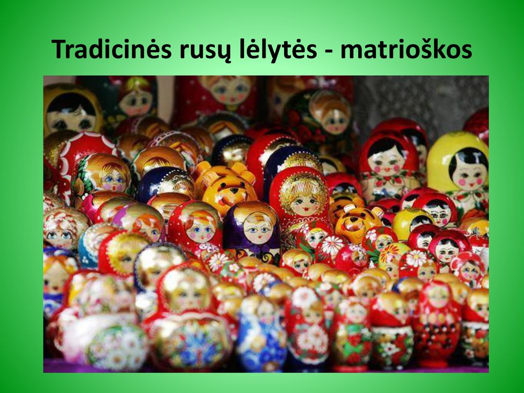 Tradicinės rusų lėlytės - matrioškos