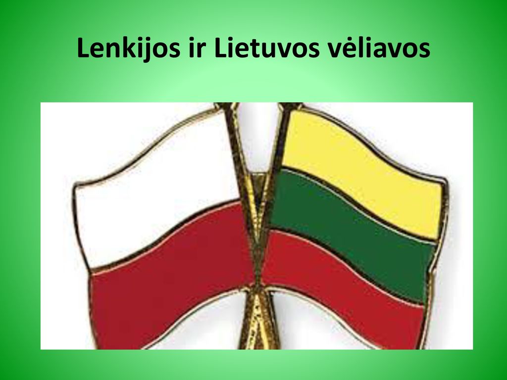 Lenkijos ir Lietuvos vėliavos