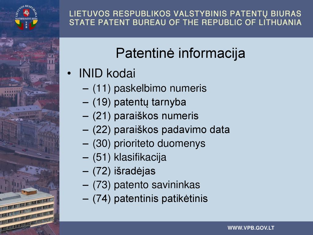 Patentinė informacija