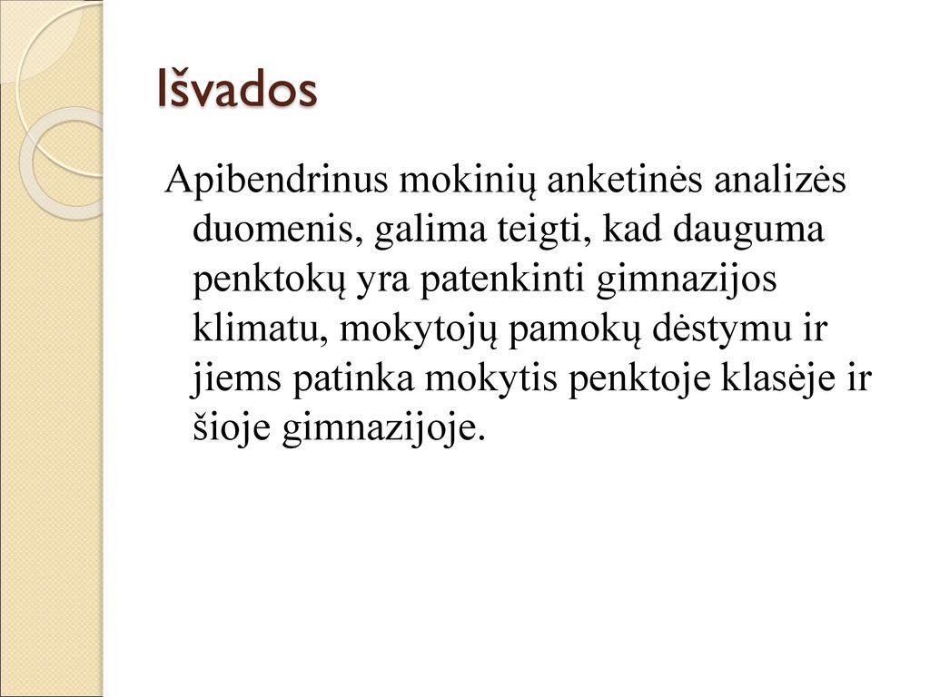 Žiežmarių Gimnazija Penktos Klasės Mokinių Adaptacijos Tyrimo ...