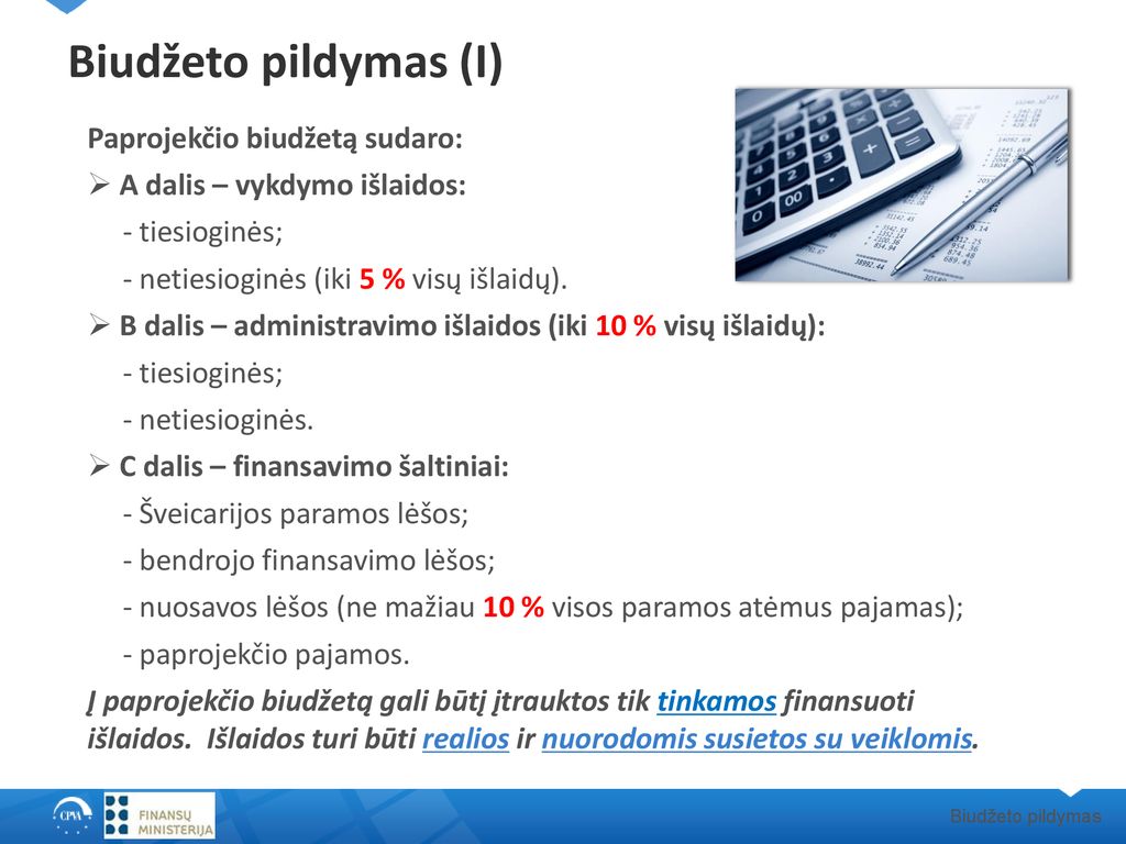 Tinkamos Paprojekčio Išlaidos - Ppt Atsisiųsti