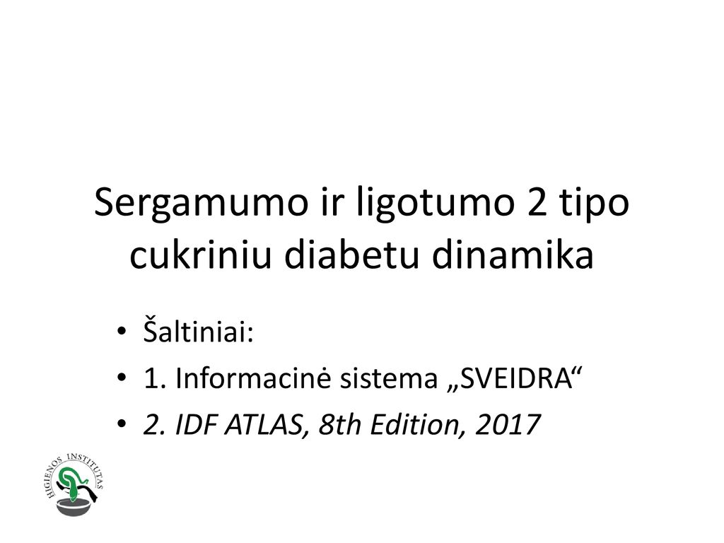 Sergamumo ir ligotumo 2 tipo cukriniu diabetu dinamika