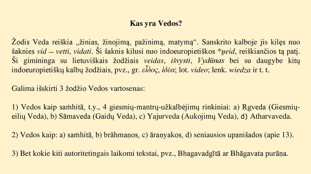 Vedų (Ṛgveda) Laikotarpio Filosofija - Ppt Atsisiųsti