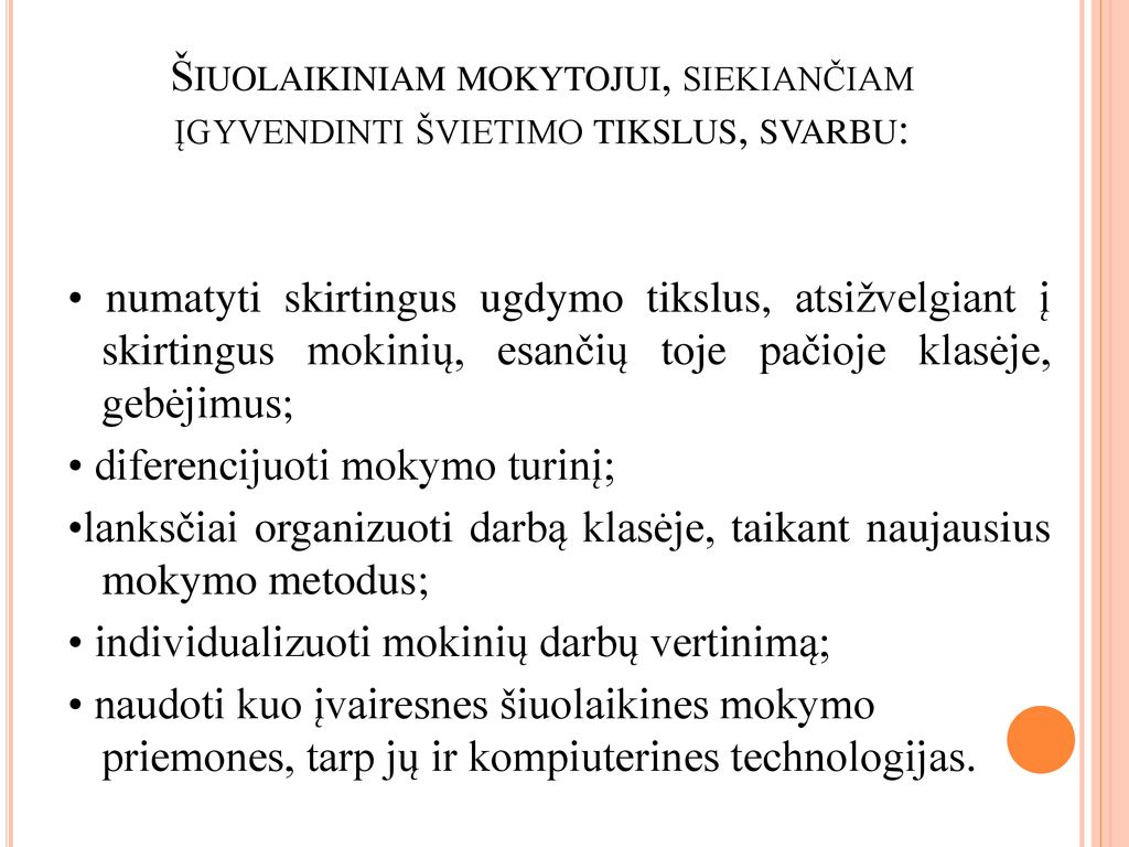 Ugdymo Turinio Individualizavimas Ir Diferencijavimas SUP Mokiniams ...