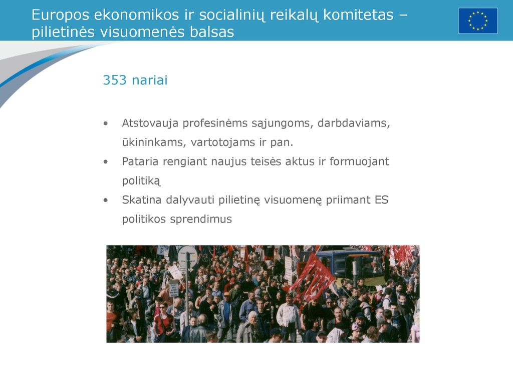 Europos ekonomikos ir socialinių reikalų komitetas – pilietinės visuomenės balsas