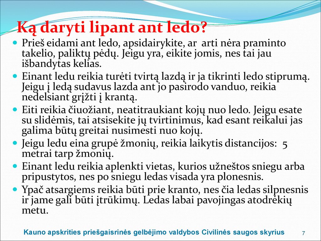 Atsargiai Ant Ledo (būtina žinoti Kiekvienam) - Ppt Atsisiųsti