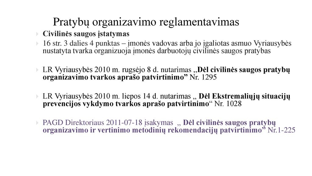 Civilinės Saugos Pratybų Organizavimo Tobulinimas - Ppt Atsisiųsti